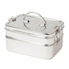 ECO Brotbox Lunch Box XL Double Stainless Steel with 2