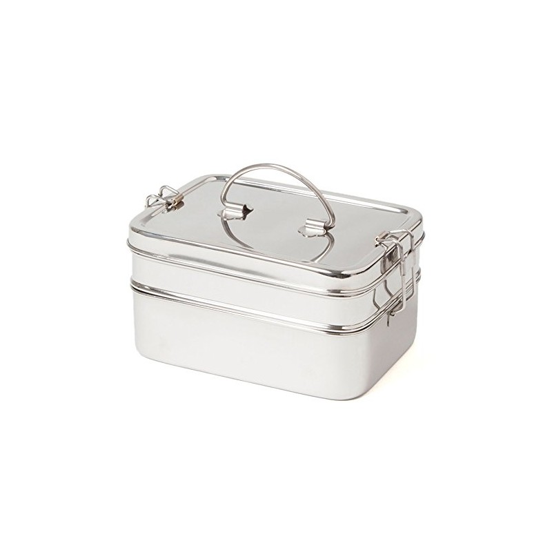 ECO Brotbox Lunch Box XL Double Stainless Steel with 2