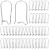 Beebeecraft 1 Box 120Pcs Kidney Ear Wires Stainless Steel Kidney