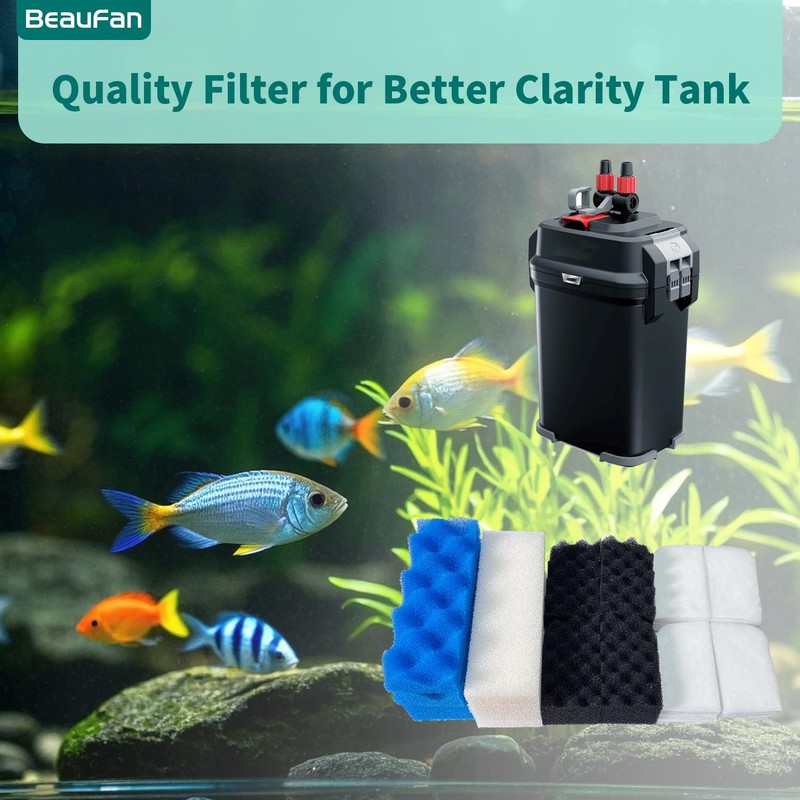 beaufan 38 Pack Filter Media Kit for Fluval 306/307 Canister
