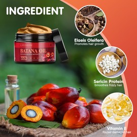 ACWOO Raw Batana Oil for Hair Growth, 120ML Organic Batana Oil, Pure & Natural Batana Oil for Healthier Thicker Fuller Hair, Eliminate Hair Split Ends, Repairs Damaged Hair for Men & Women