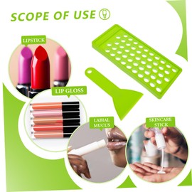 Mikinona Tube with Lid 3pcs Lipstick Filling Mold Kits Making Kit Lip Gloss Tube Filling Tray Lipsticks Filling Tray Lip Gloss Containers Small Container 5 Filling Tray Lip Kit Pouches Plastic