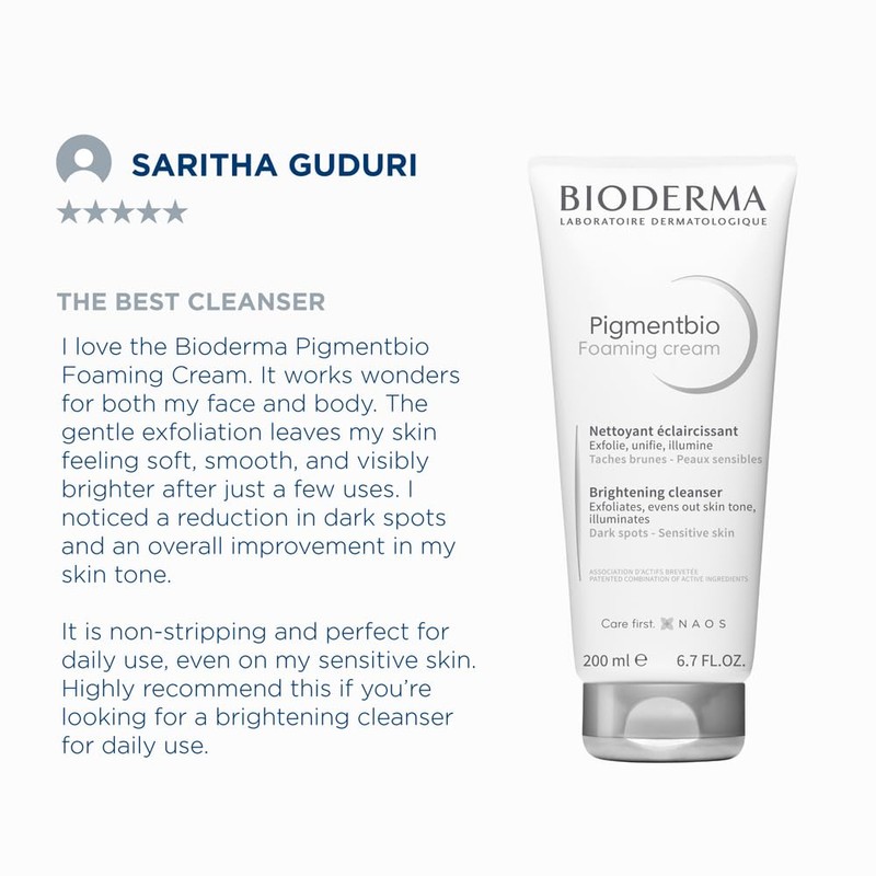 【Authentic Product】Bioderma Pigmentbio Foaming Scrub White 200mL for Dull Skin