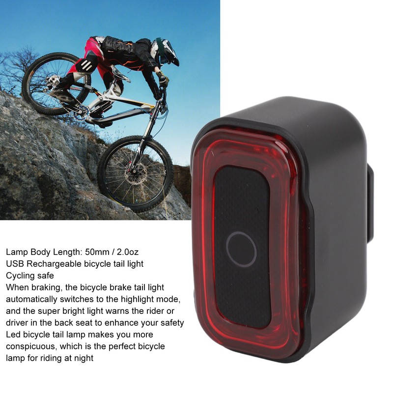 A07 Smart Bike Tail Light 16LED Highlighted Smart Bicycle Rear
