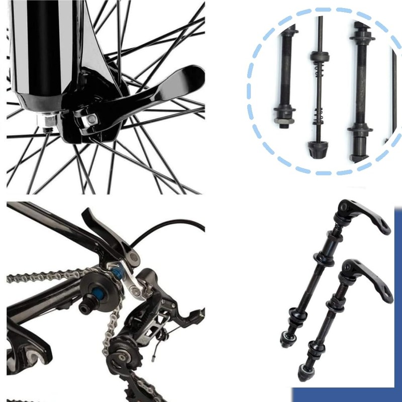 Changyeah 2 Pcs Quick Release Bike Skewer Front/Rear Wheel, 160mm/190mm