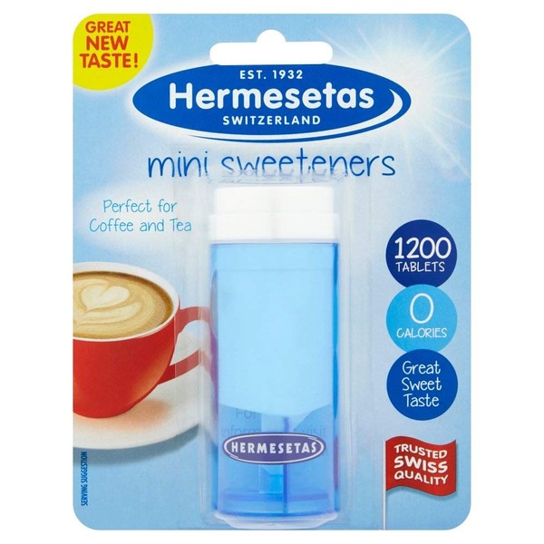 Hermesetas Mini Sweeteners (1200 per pack) - Pack of 2