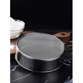 Falytemow Flour Sifter, Round Stainless Steel 40 Mesh Fine Sieve for Baking