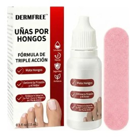 Solución Antifúngica Para Uñas, Pies Y Manos 15 Ml Blanco