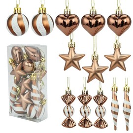 HERZONE Christmas Tree Decoration Christmas Tree Decoration Christmas Tree Decoration for Christmas Tree (A-Coffee)