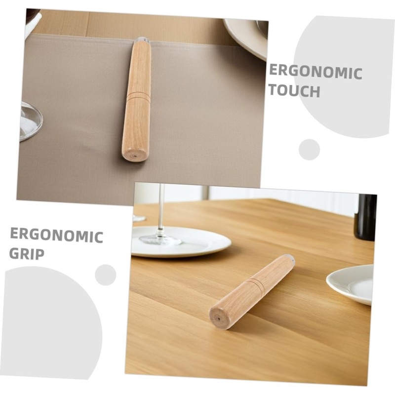 Ciieeo 2pcs Wooden Spatula Handles Ergonomic Replacement for Pots and