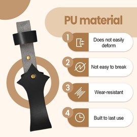 CARPJZ Folding Fan Case, Portable Leather Fan Holster Belt with Loop, Costumes Fan Holder for Themed Parties Cosplay
