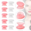 Newtay 20 Pcs Silicone Lip Brush Covers and Brushes for