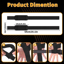 Lifting Straps, Wrist Wraps Gym Wrist Straps for Weightlifting, Wrist Straps for Deadlift, Strength Training
