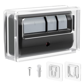Acrylic Garage Door Opener Holder, Wall Mount Clear Case for Chamberlain LiftMaster Garage/Gate Door Opener Remote, Universal 893LM 893Max 971LM，Case Only