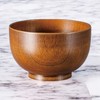 J-kitchens Miso Soup Bowl Heat Resistant Wooden Style Okonomi Bowl