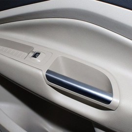 SOSEGA Silver Interior Armrest Front Pull LH Door Handle Grab Trim Molding Compatible with 2013-2019 Ford Escape