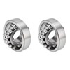 2Pcs Self Aligning Ball Bearing 2 Row Radial Rustproof Low