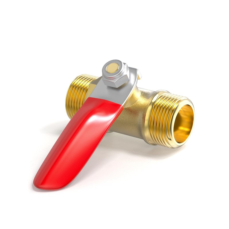 TAILONZ PNEUMATIC 2 BRASS BALL VALVE 1/4" BSP OUTSIDE THREAD