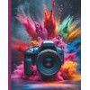 Composition Notebook: Colorful Camera Splash Journal Notebook | 110 pages,