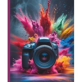 Composition Notebook: Colorful Camera Splash Journal Notebook | 110 pages, 7.5 x 9.25"