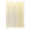 5 Flexible Stripes Sticker - Selbstklebende elastische Streifen in Gold,