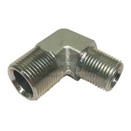 EDGE INDUSTRIAL Steel 90º Male REDUCING Elbow 3/4" Male NPT x 1/2" MNPT HYDRUALIC/Fuel/AIR/Water/Oil/Gas/WOG