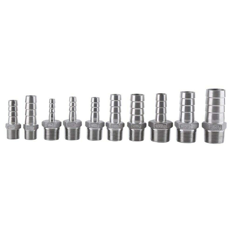 Hose Barb POWERTOOL Hose Barb Stainless Steel SS304 Male Thread