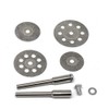 Diamond Cutting Wheel 40PCS (25mm/22mm/18mm/16mm Each 10) with Mandrel (3mm)