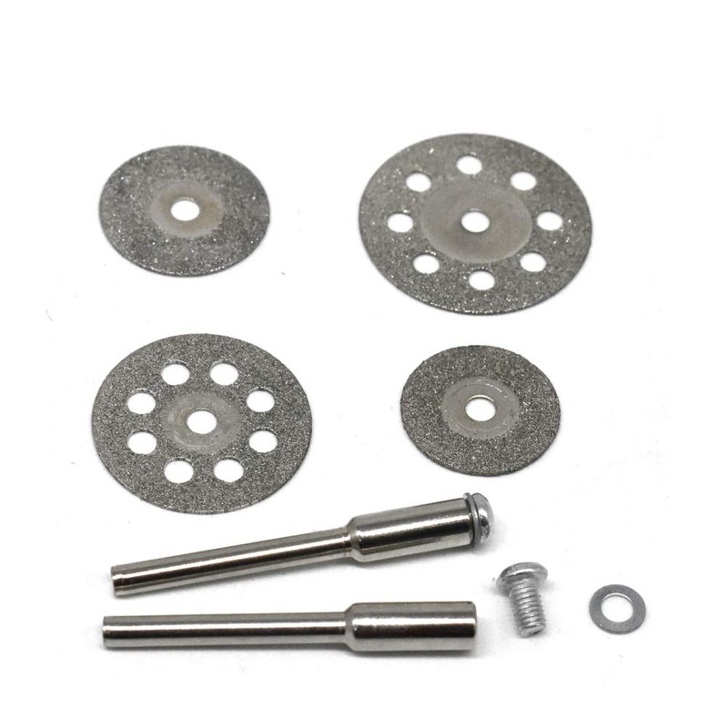 Diamond Cutting Wheel 40PCS (25mm/22mm/18mm/16mm Each 10) with Mandrel (3mm)