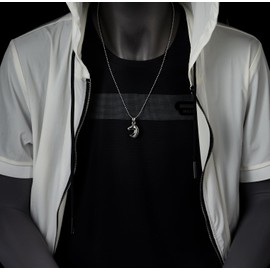COOLSTEELANDBEYOND Collar con colgante de caballo para hombres y mujeres, acero inoxidable, joyería ecuestre, cadena de 24 pulgadas, Metal, Sin piedra preciosa