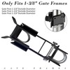 Heavy Duty Double Gate Latch for 1-3/8" Frame, Farm Gate