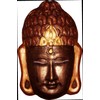 dennycraftmoulds BUDDHA HEAD Concrete Mold Garden Mould Plaque