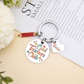 Teacher Appreciation Gifts for Women Best Teacher Gifts Ideas from Students Meaningful Presents cute Keychain Accessories Back to School Birthday Christmas Gift for Teachers -Cool Teachers Club