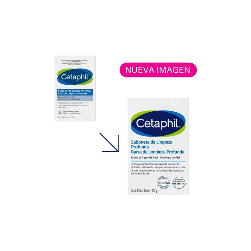 Cetaphil Barra Dermolimpiadora Limpieza Profunda 127 g