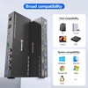 HDMI KVM Switch 2 Monitors 4 Computers 4K@60Hz EDID Simulation,