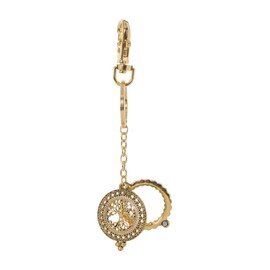 Tree of Life 4X Magnifying Glass Sliding Top Key Chain (Gold Tone)