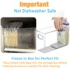 Breastmilk Storage Container with L Shaped Separator Boards, Dividers Will