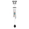 ICE ARMOR 34" Long Metal Black Butterfly Chime