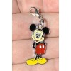 Silver Bashful Mickey Mouse Charm Zipper Pull & Keychain Add