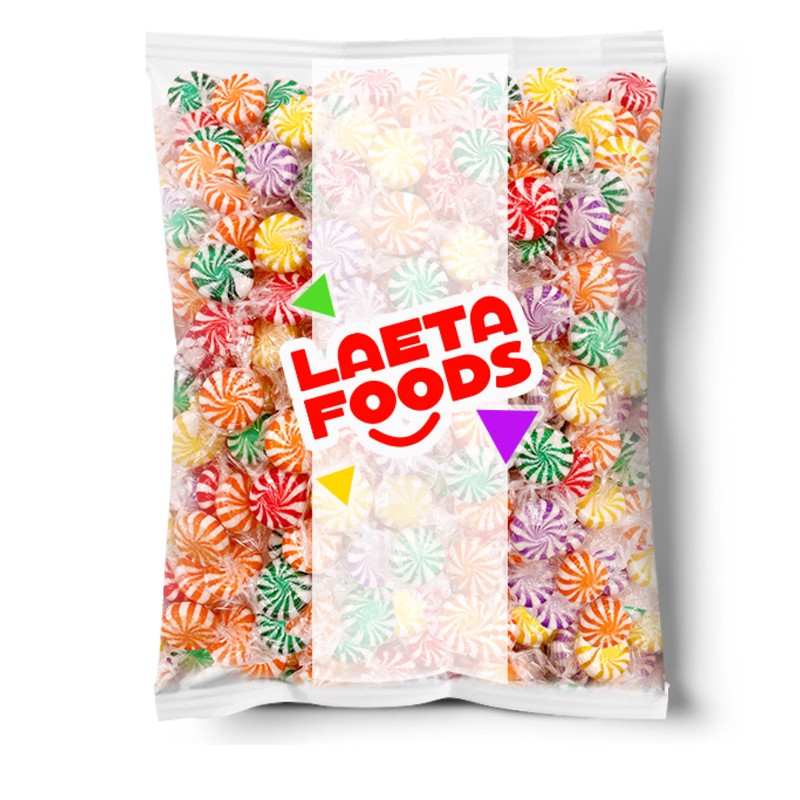 Pinwheel Starlights Hard Candy, Assorted Fruit Flavors (1 Pound Bag
