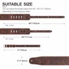 Nefelibata 3" Wide Extended Guitar Strap, Full Grain Cowhide Leather