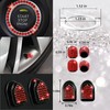 NBTEPEM 30 Pcs Red Bling Car Accessories Set for Women,