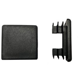 dexierp Protection Force 1-1/4" 32mm (パック 4) スクエア OD チューブ プラスチック インサート プラグ チューブ ポスト エンド キャップ チェア グライド SQI32X32-(4 パック)