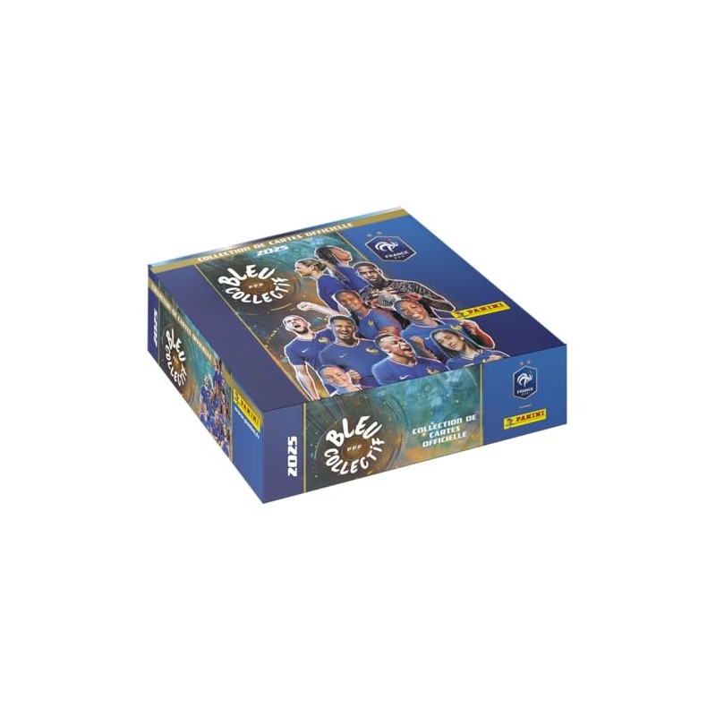 Panini French Football Federation 2025 Trading Cards Box with 18