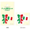 Moon Graphics Sticker Flag Bear Italy S FBS11