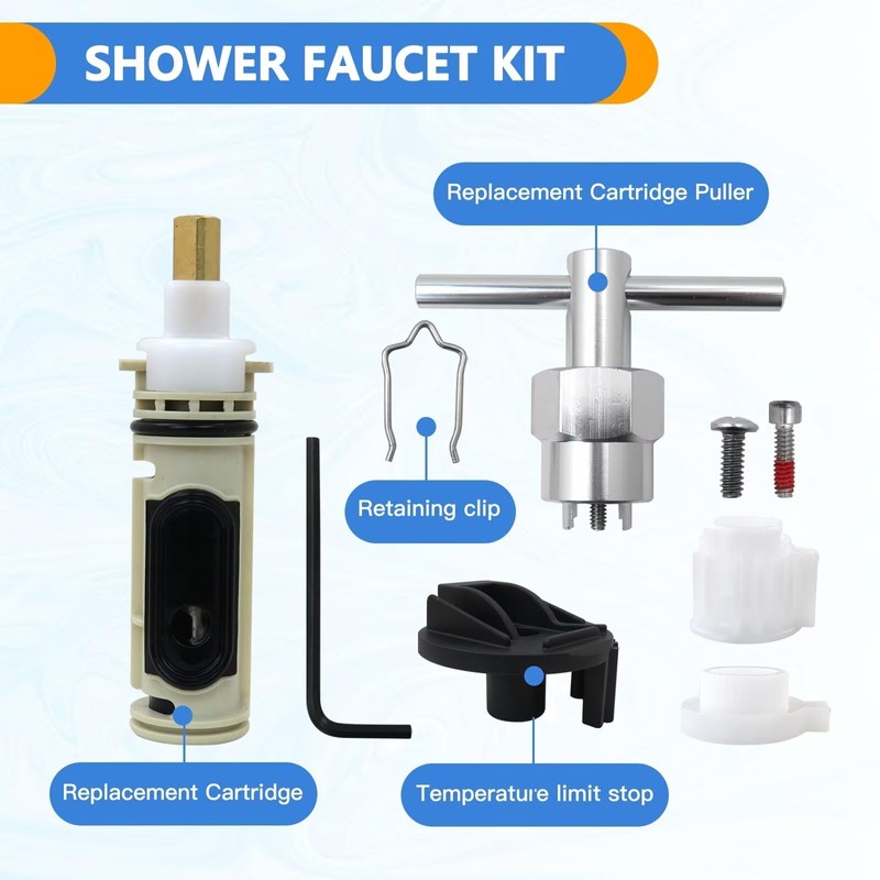 Replacement Cartridge for 1 222 for Moen - Includes Removal