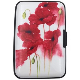 BFL RFID Credit Card Holder for Women or Men, Theft Proof Credit Card Holder, Slim Design Fits in Pocket (Flower)