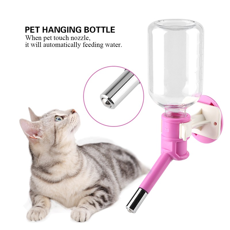 Pet Dog Hanging Drinking Bottle Head Fountain Portable Cat Water