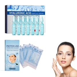 Eazerom 28 Hyaluron Serum, Serum Gesicht,Hyaluronic Acid cream für pralle und glatte Haut für alle Hauttypen,InstaLift Protein-Fadenlifting-Set, Resorbierbarer Kollagenfaden,Anti-Falten,