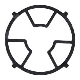 Tomotato Soporte para Wok, Anillo de Hierro Fundido con Rejilla Antideslizante, Distribución Térmica Uniforme, Base Esmerilada, para Estufas de Gas y Utensilios como Cacerolas, Ollas de Leche